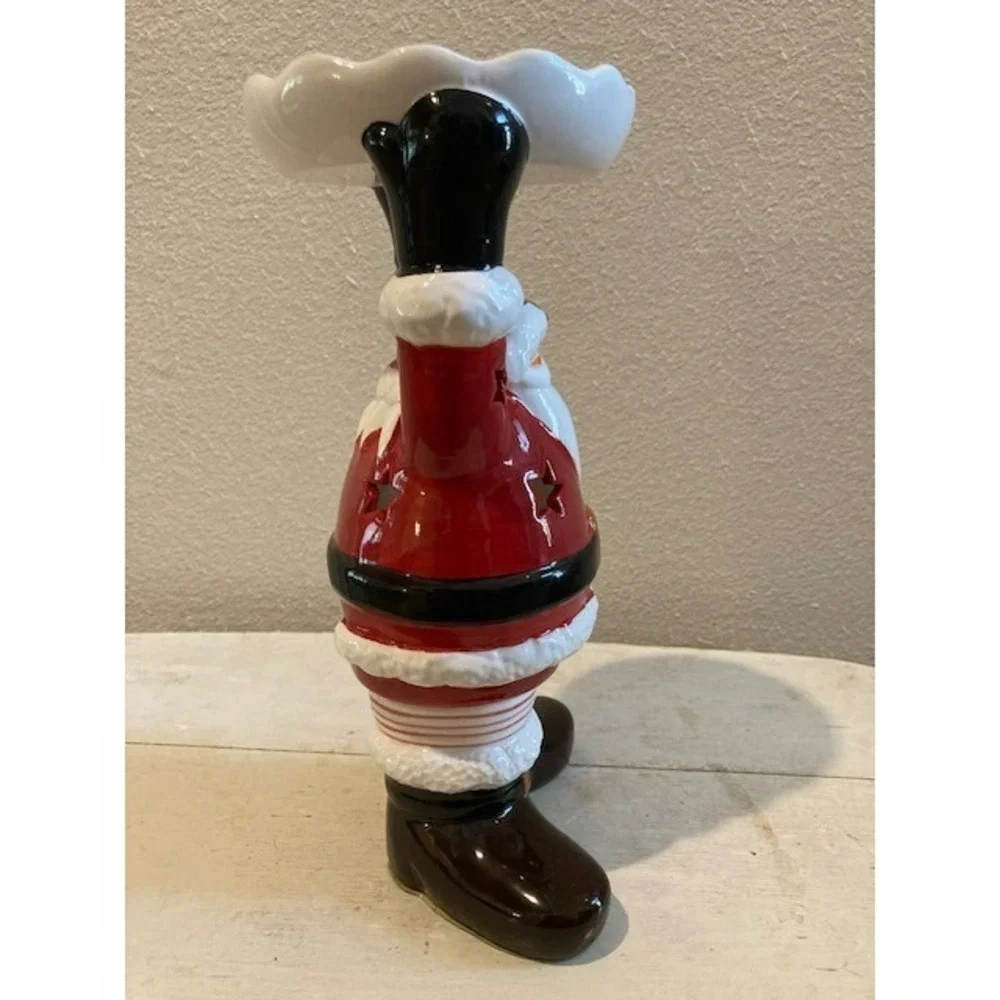 Santa Candle Holder and Votive Holder Holding Tray‎ 9.5 inch